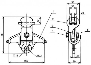 Седло одинарное для пестика КС-009 Седло одинарное для пестика КС-009