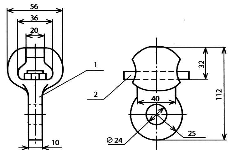 Ушко однолапчатое - КС-012 Ушко однолапчатое КС-012